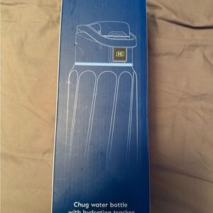 Black Chug Water Bottle with Hydration Tracker